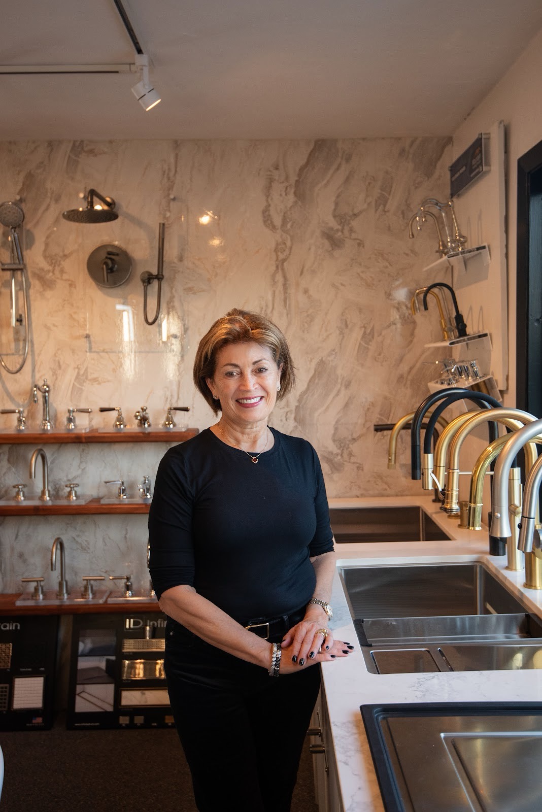 Owner of Lutz Bath & Kitchen in the San Francisco showroom